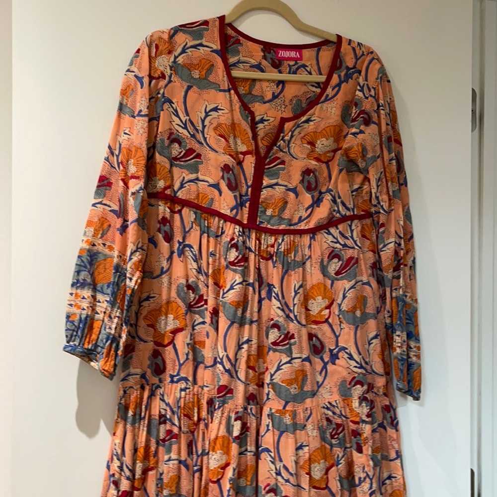 Block print tunic dress